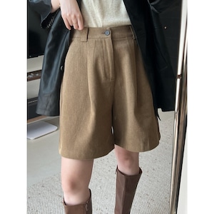 ハイウエスト タックハーフパンツ 2color RA3558