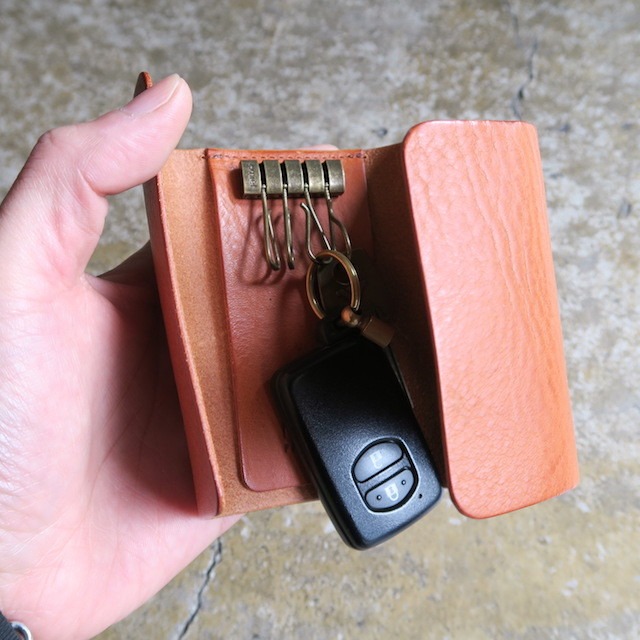 「KEY CASE Camel」 Italy Leather