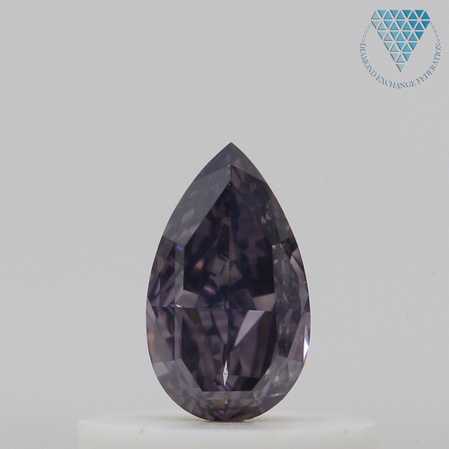 0.3 ct FANCY DARK VIOLETISH GRAY SI2 PEAR GIA 天然  ダイヤモンド ルース