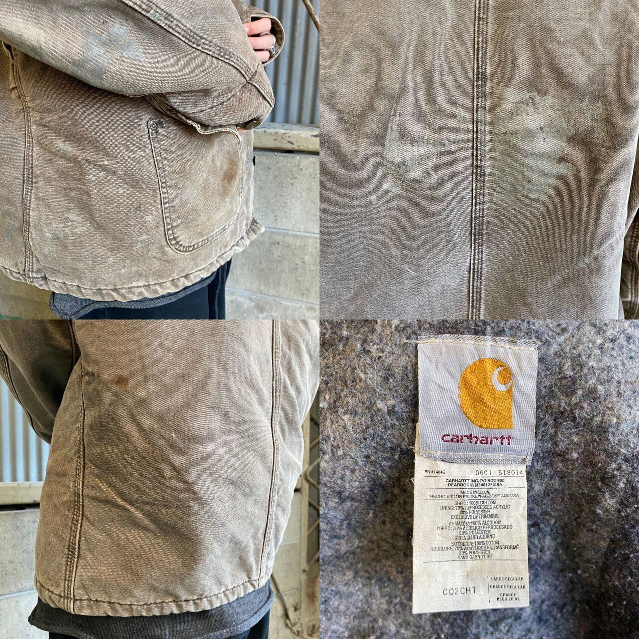 訳あり特価！90年代 カーハート ダック地 ワークジャケット メンズL