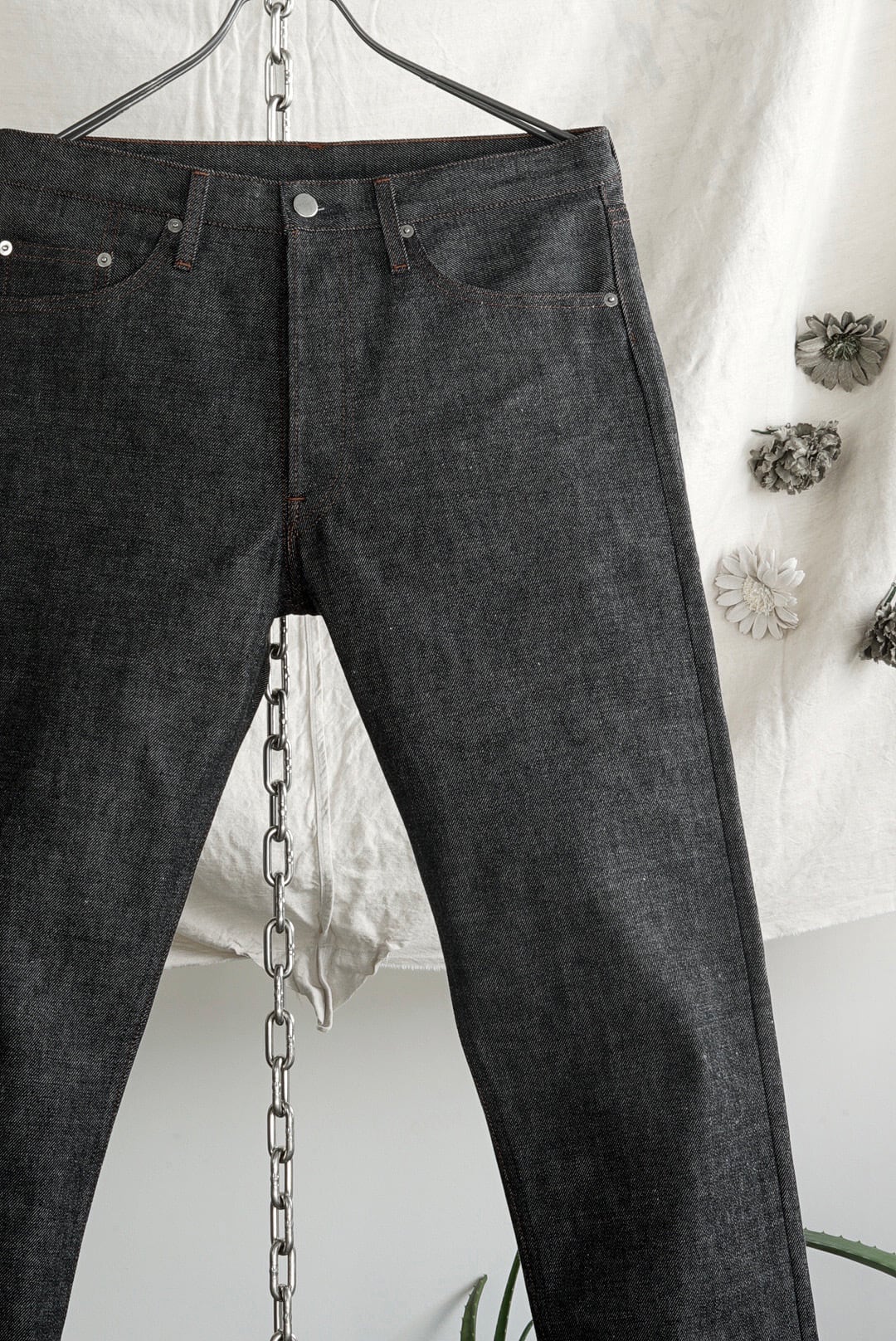 TUKI - 原田服飾研究所 - TYPE 1, AUTHENTIC FIT JEANS (BLACK) | Brownie