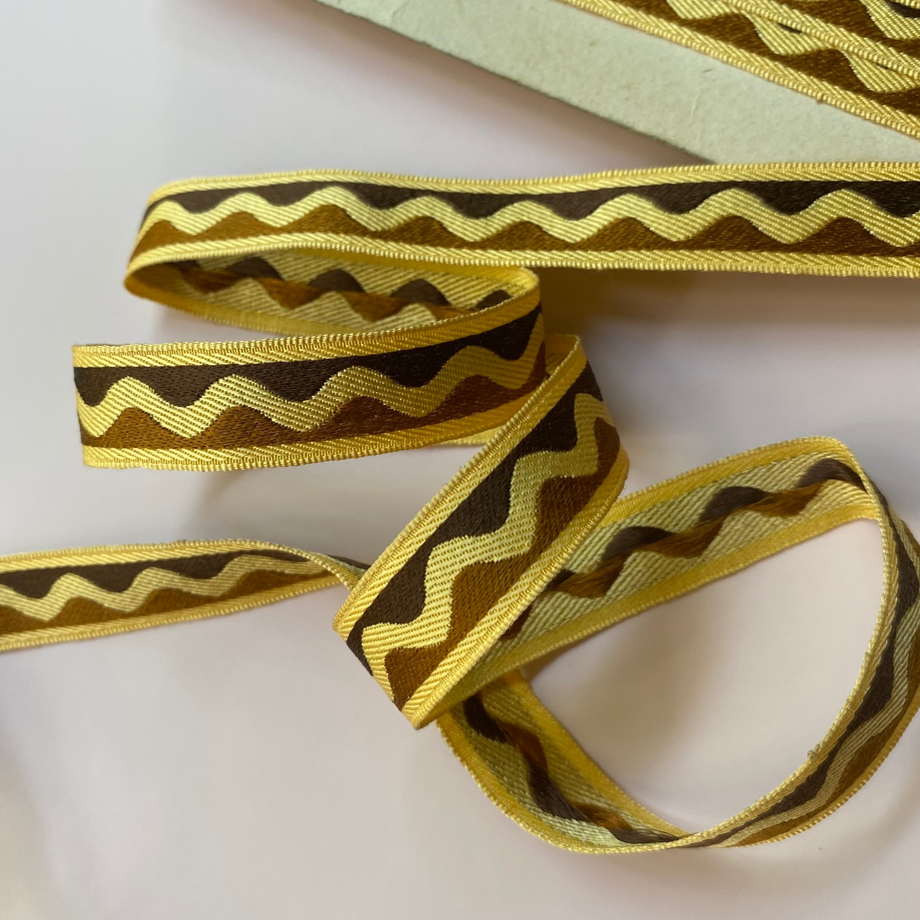 France ヴィンテージリボン (グリーン） / de0120 | Petit Musée