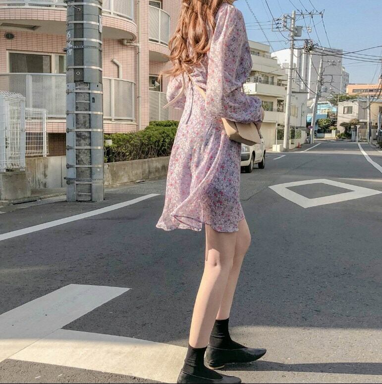 春新作 ワンピース 春ワンピース 夏ワンピース ミニワンピース ワンピースミニ丈 ミニ丈ワンピース ワンピースドレス 花柄ワンピース リゾートワンピース 紫 黄色 Viento