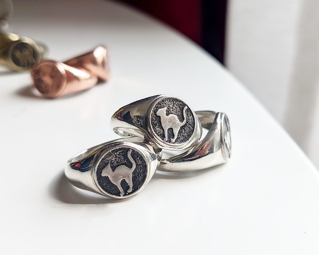 【Profoundgarden】Happy cat ring　-silver-