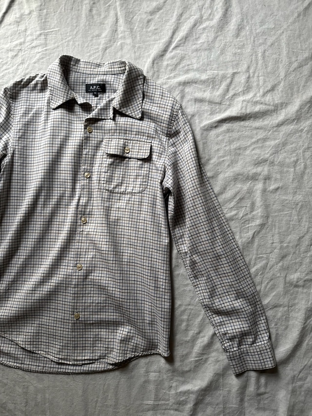 "A.P.C." Checkerd beigh shirt