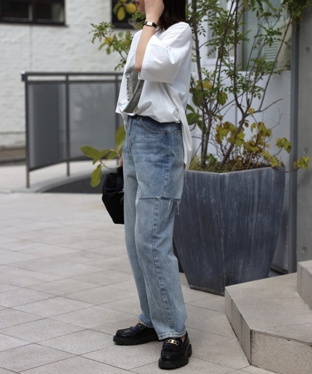 ハーフスリーブビッグシルエットTシャツ