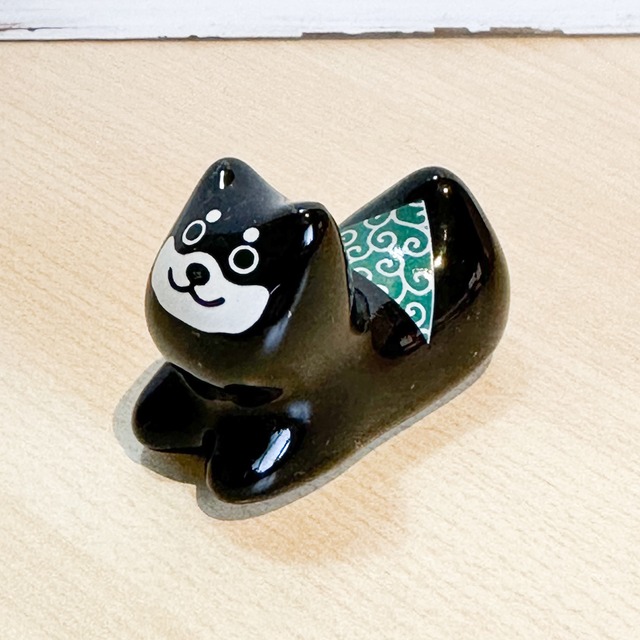 わんこ箸置　黒柴　田中箸店