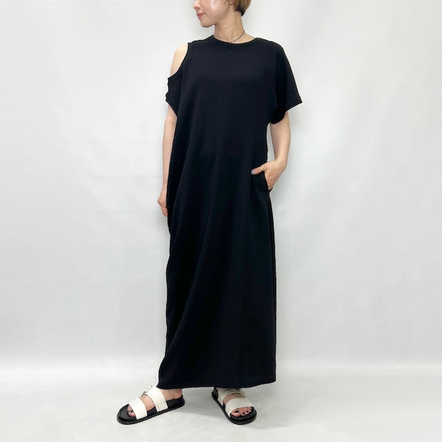 beautiful people ビューティフルピープル double-neck triacetate double cloth dress 1646104005 2026秋冬新作 [送料無料]
