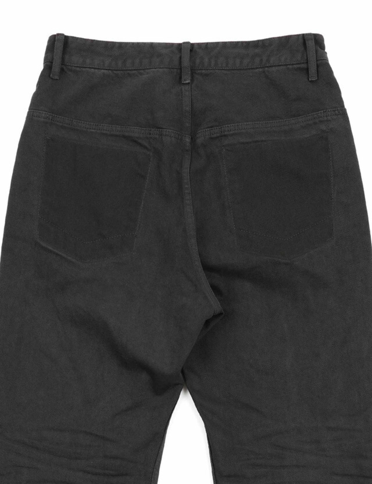 FAR FROM WHAT/ wrinkled washed pants black