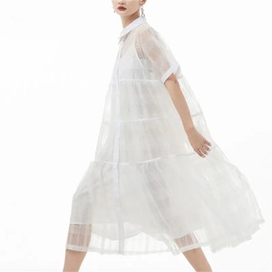 Lace Sheer Dress / レース シアー ロング ワンピース