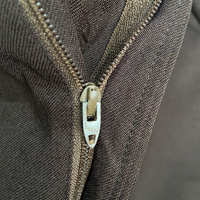 70s Levi's アクションスラックス ダークブラウン ポリパンツ