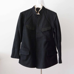 ウールジャケット 黒 消防組? 組頭 ジャパンヴィンテージ 20～30年代 上衣 外套 | Firefighter Jacket Leader Japanese Vintage Clothing