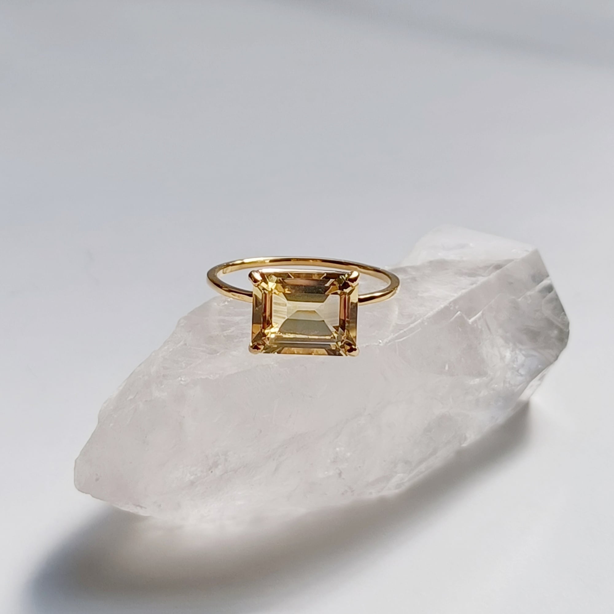 【square ring】シトリン ~pale~