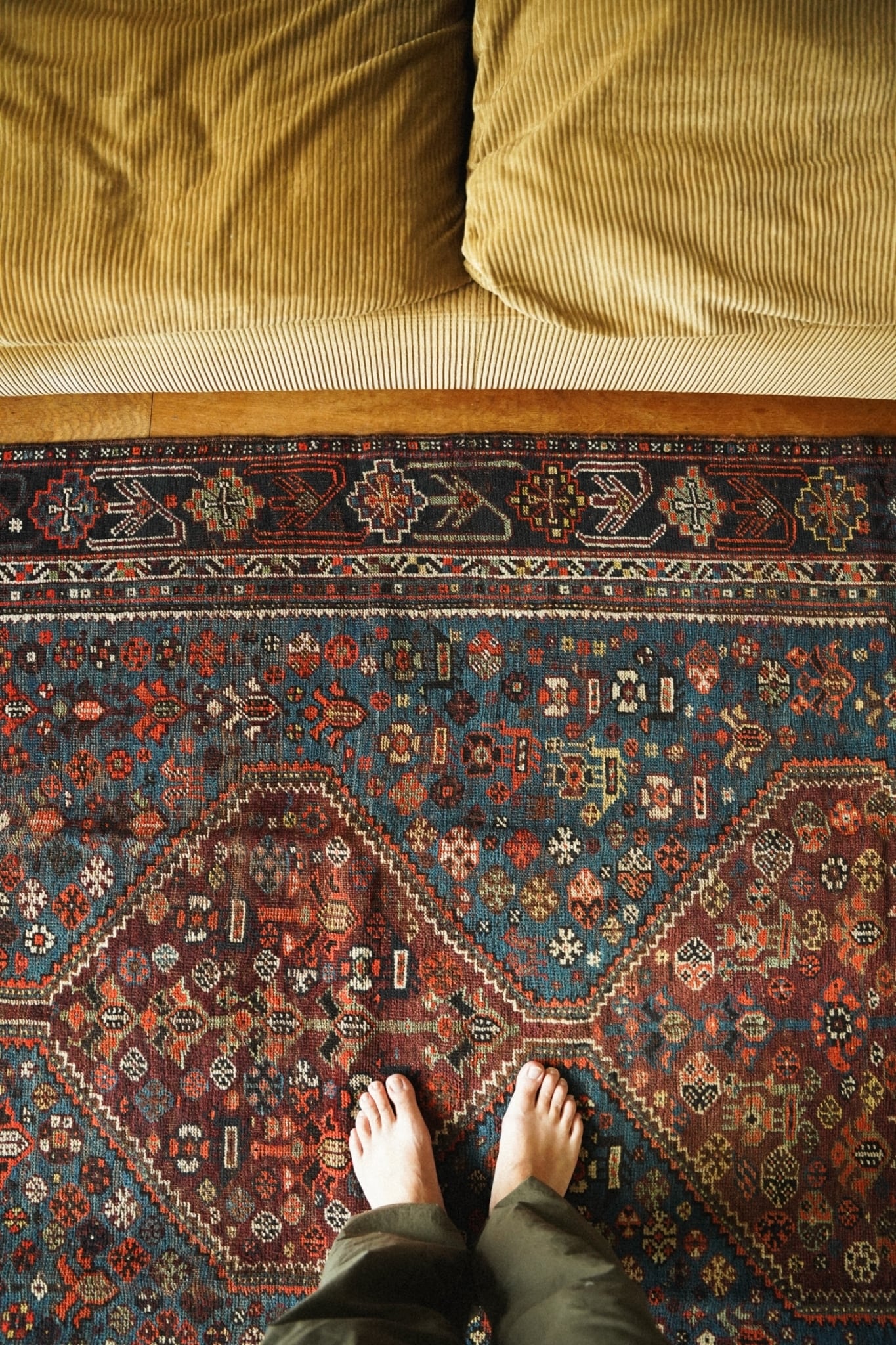 1415-Antique Khamse rug | 手織りのヴィンテージラグ専門店 1415-Antique Khamse rug | 手織りのヴィンテージラグ専門店