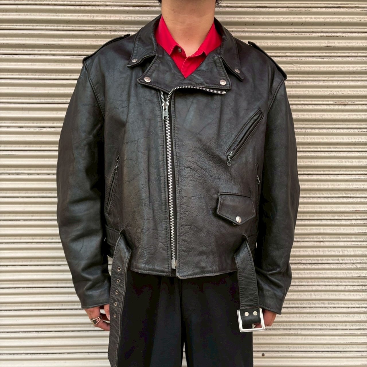 50s USA製 ディアスキン スウェード レザー ブルゾン ジャケット