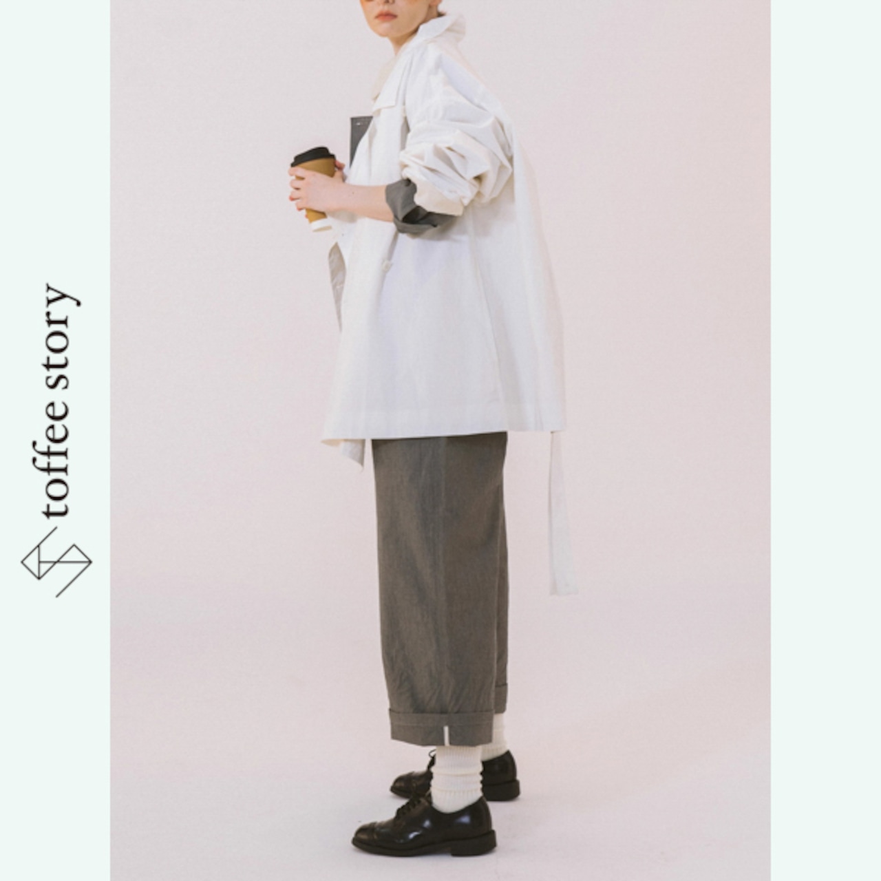 白シャツと朝の散歩道ジャケット 《W0200》