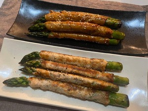 最高に美味しいアスパラガスと柿酢とNEWよもぎ茶のセット