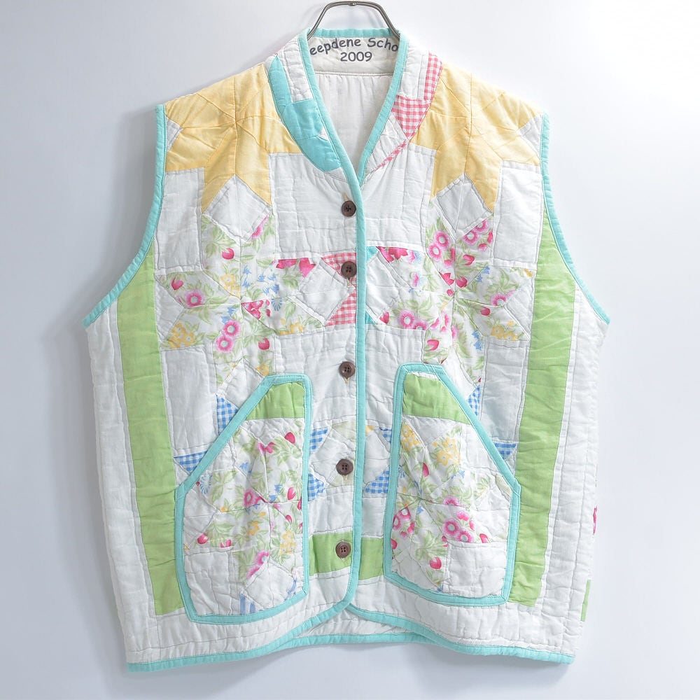 Remake ハンドメイド デザイン リメイク パッチワーク キルト ベスト