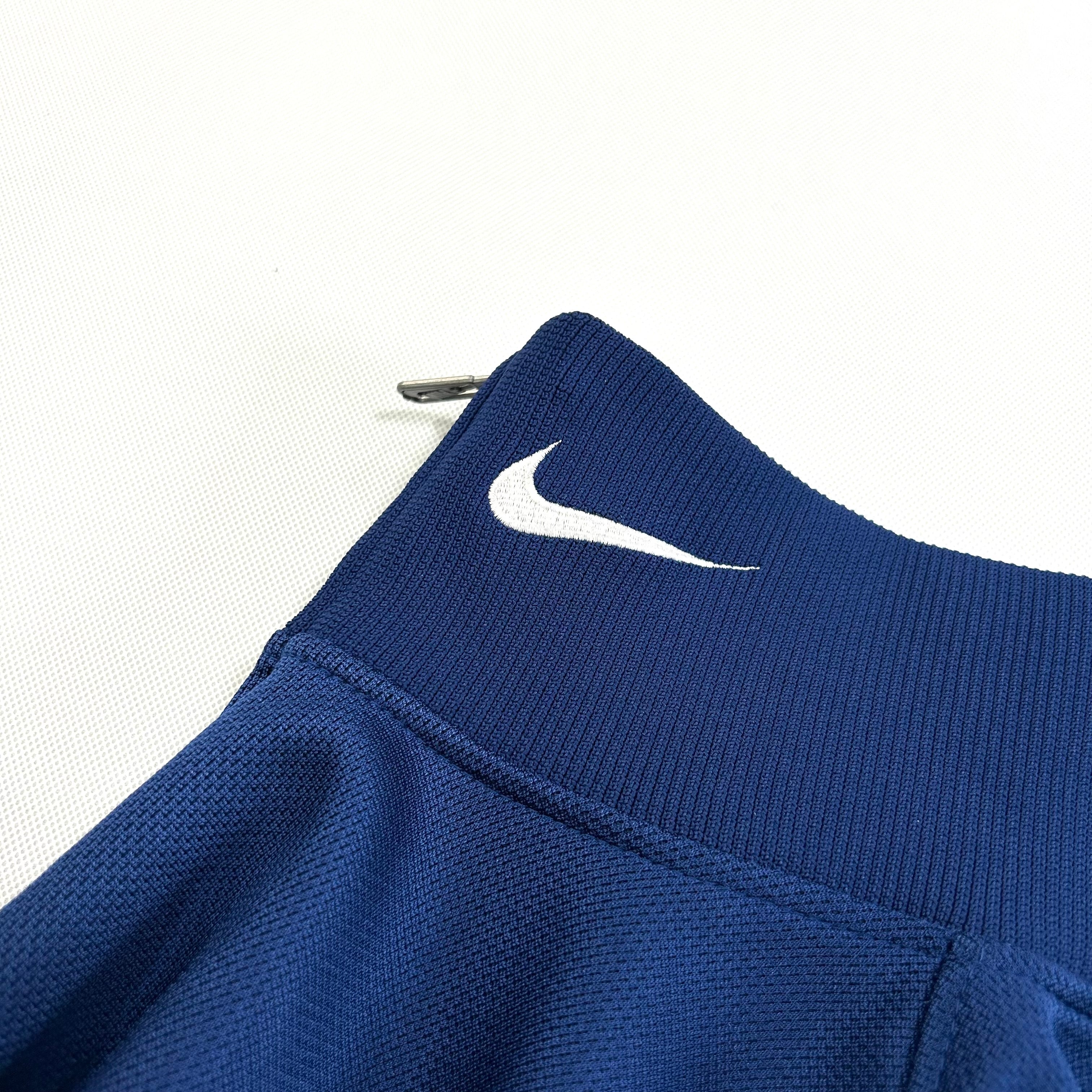 90s NIKE/ナイキ トラックジャケット メンズ M ネイビーブルー ジップ