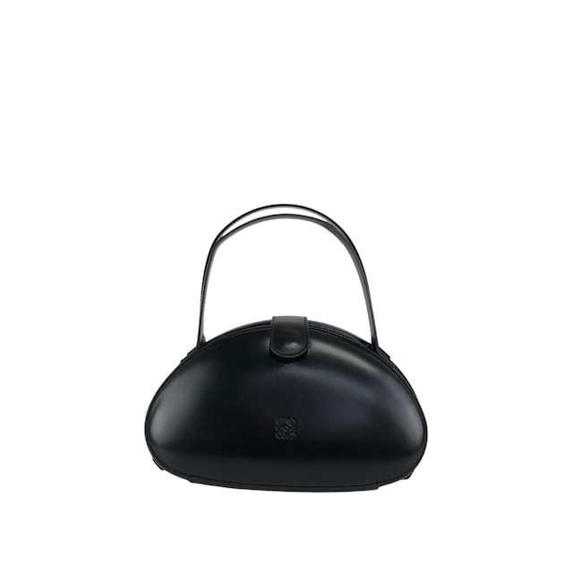 LOEWE ロエベ ハンドバッグ ブラック アナグラム レザー トップハンドル vintage ヴィンテージ オールド ihd733