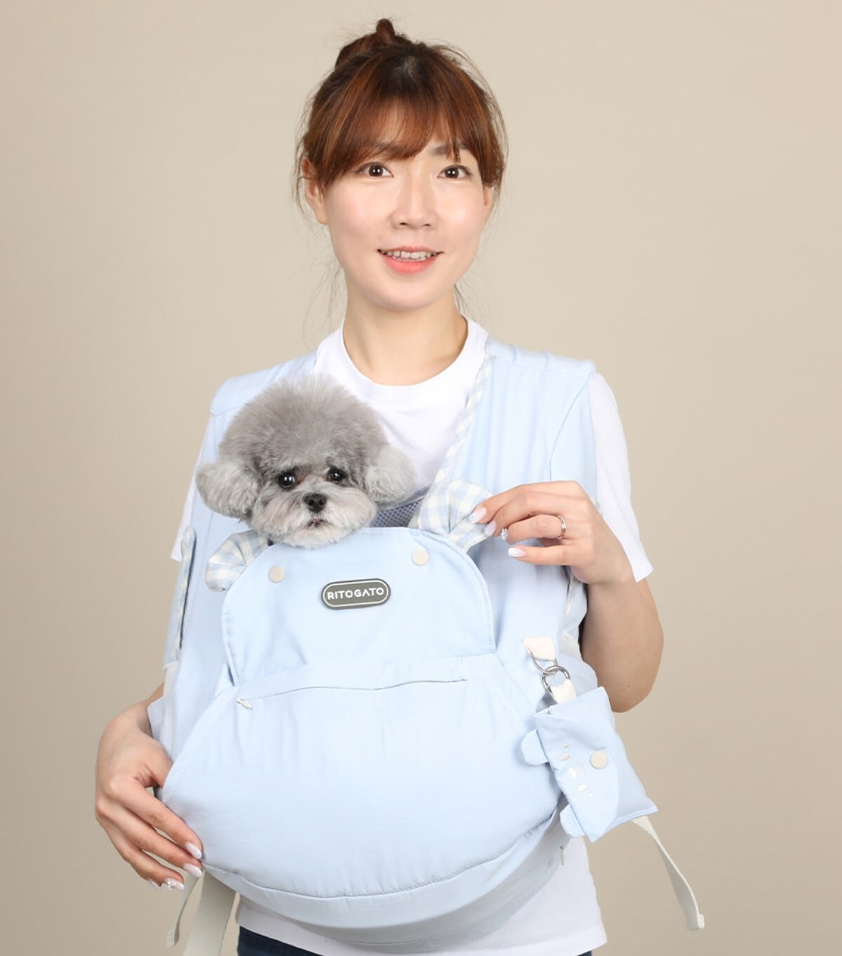 予約【ritogato】Voddly Cooloud Front Bag Ver.4《Blue》 | haneulpet