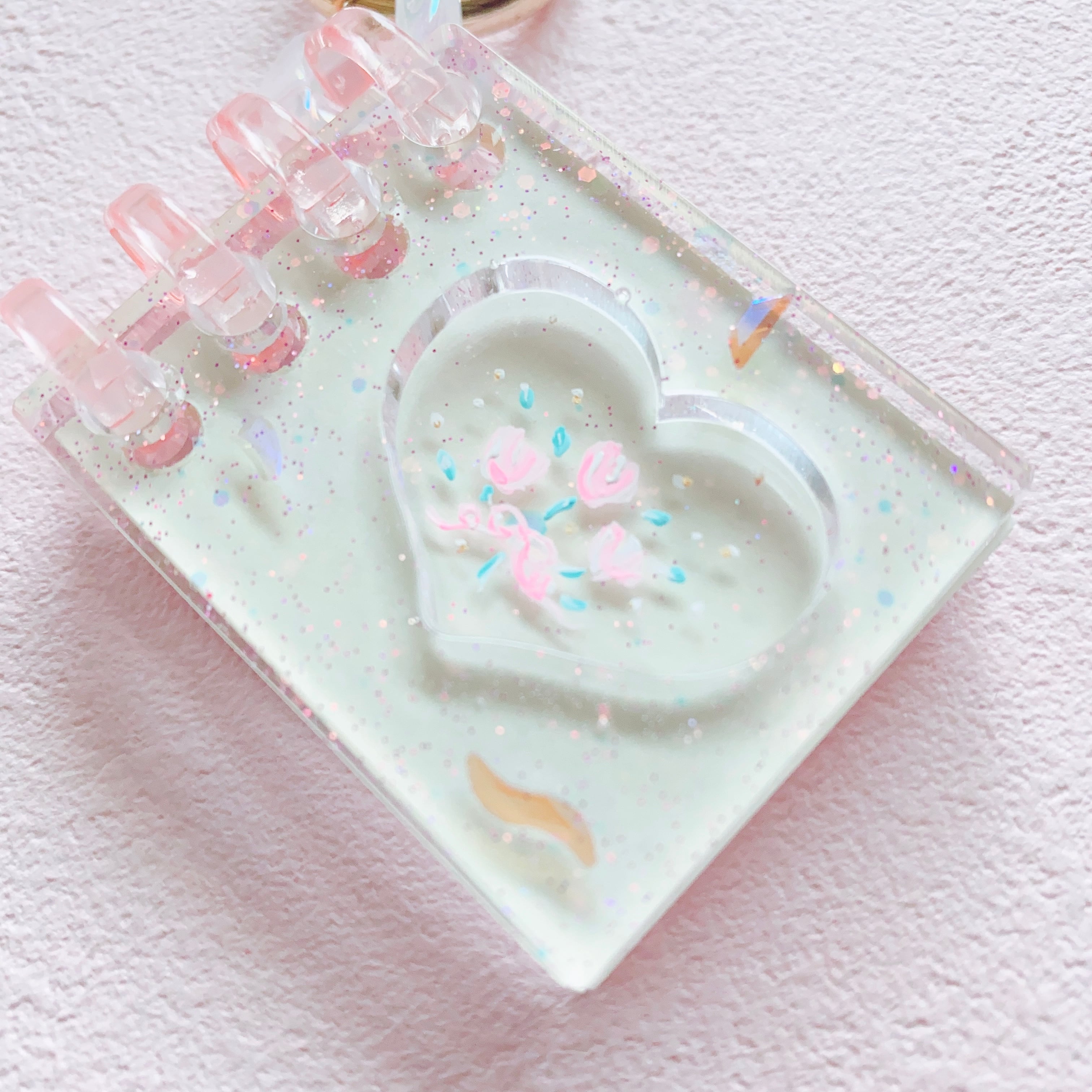 ピンクミニノートバッグチャーム　(PK01)