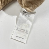 カシミヤ100% イタリア製 タートルネック ニット セーター /ベージュ レディース