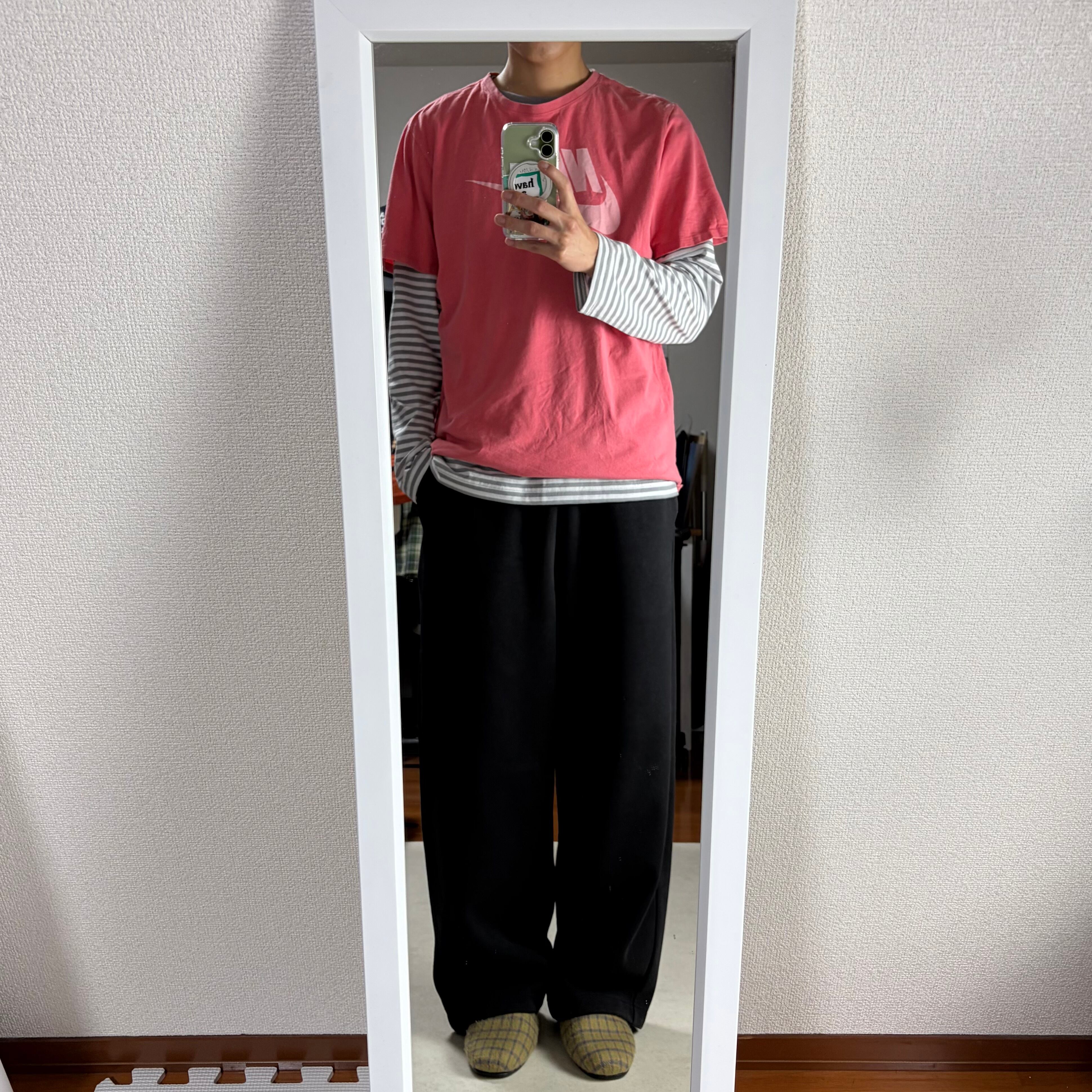 【着画あり】NIKE Tシャツ ボーダー ロンT archive y2k 着画あり】NIKE 半袖Tシャツ ボーダーロンT archive y2k | 陰キャの古着