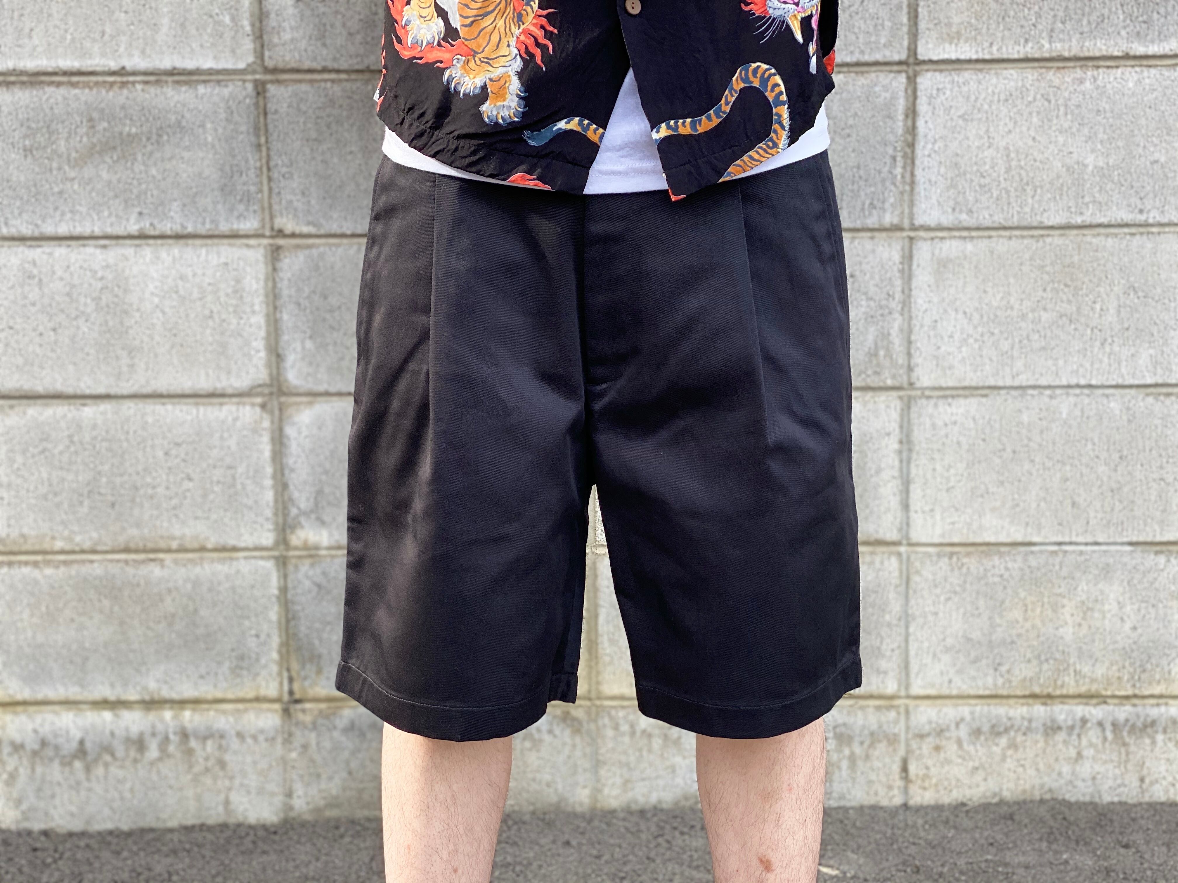 WACKO MARIA × DICKIES PLEATED SHORT TROUSERS (TYPE 2) BLACK XL ...