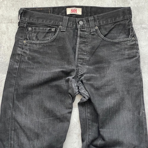 【W31 L32】 メキシコ製 levi's ブラックデニム リーバイス 501 詳細写真2