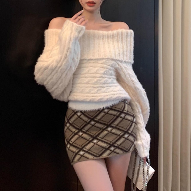大人ワンホン♡オフショルニット 秋冬セクシー〈2025 AW〉