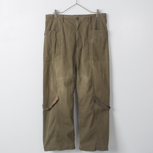 1990s vintage "GAP" pocket design gimmick cotton × nylon wide silhouette trousers