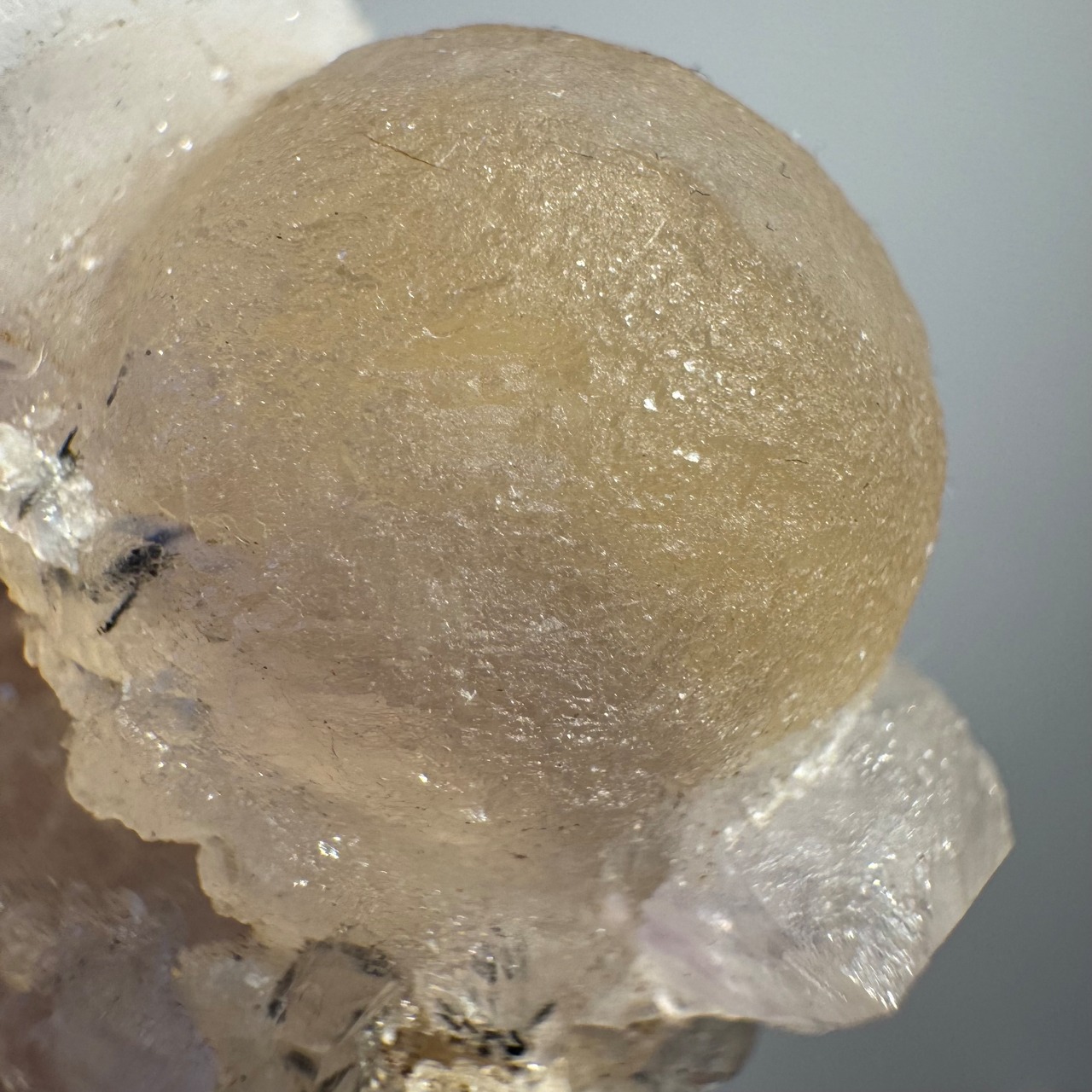 ポンデリングフローライト母岩付き*ブドウ状蛍石原石*251003*天然石*鉱物標本*インテリアストーン