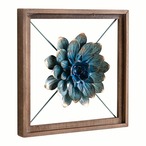 メタルフラワーウォールアート 壁の装飾 デコレーション 木製フレーム付き