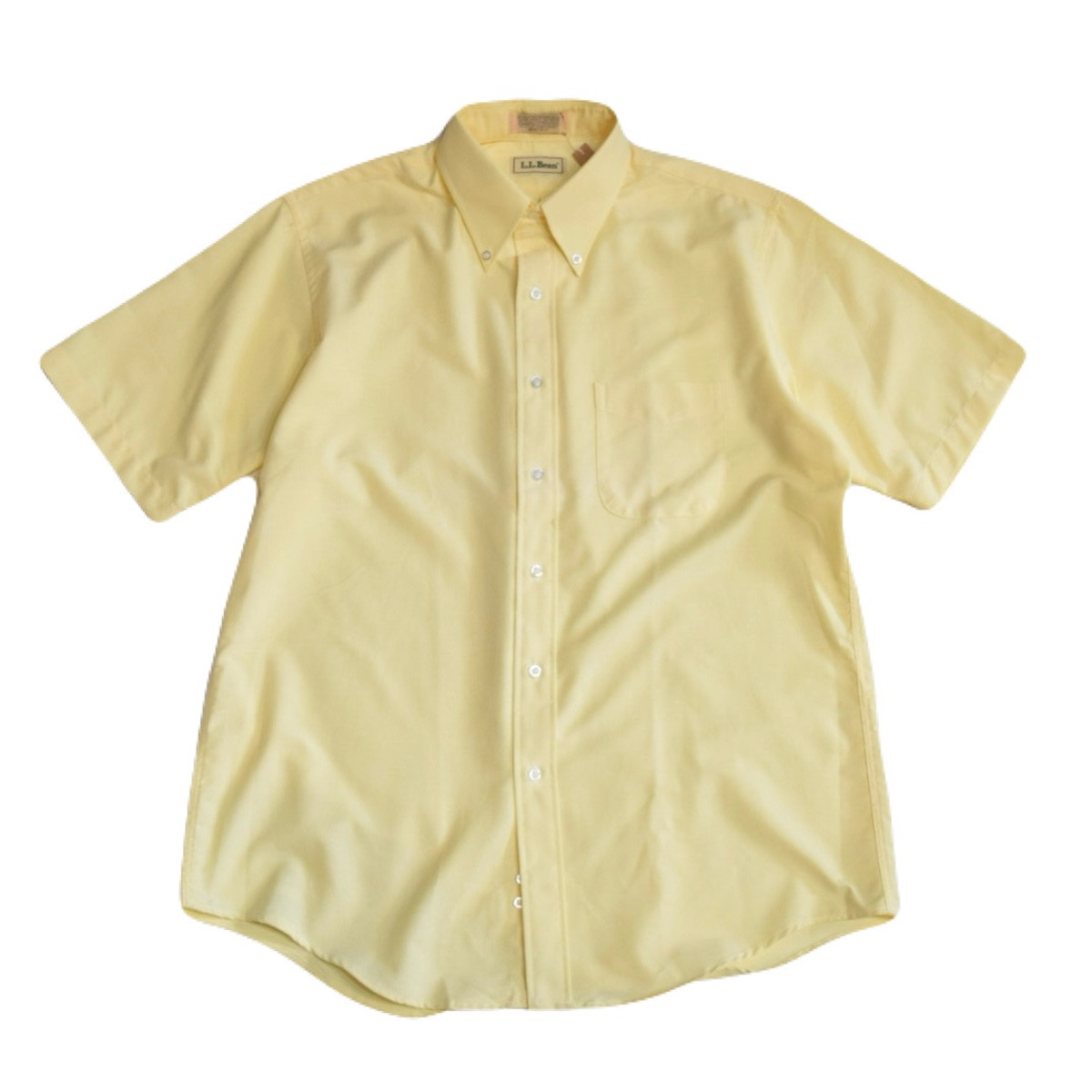 Preppy Oxford S/s Shirt-Pastel Yellow Chambray