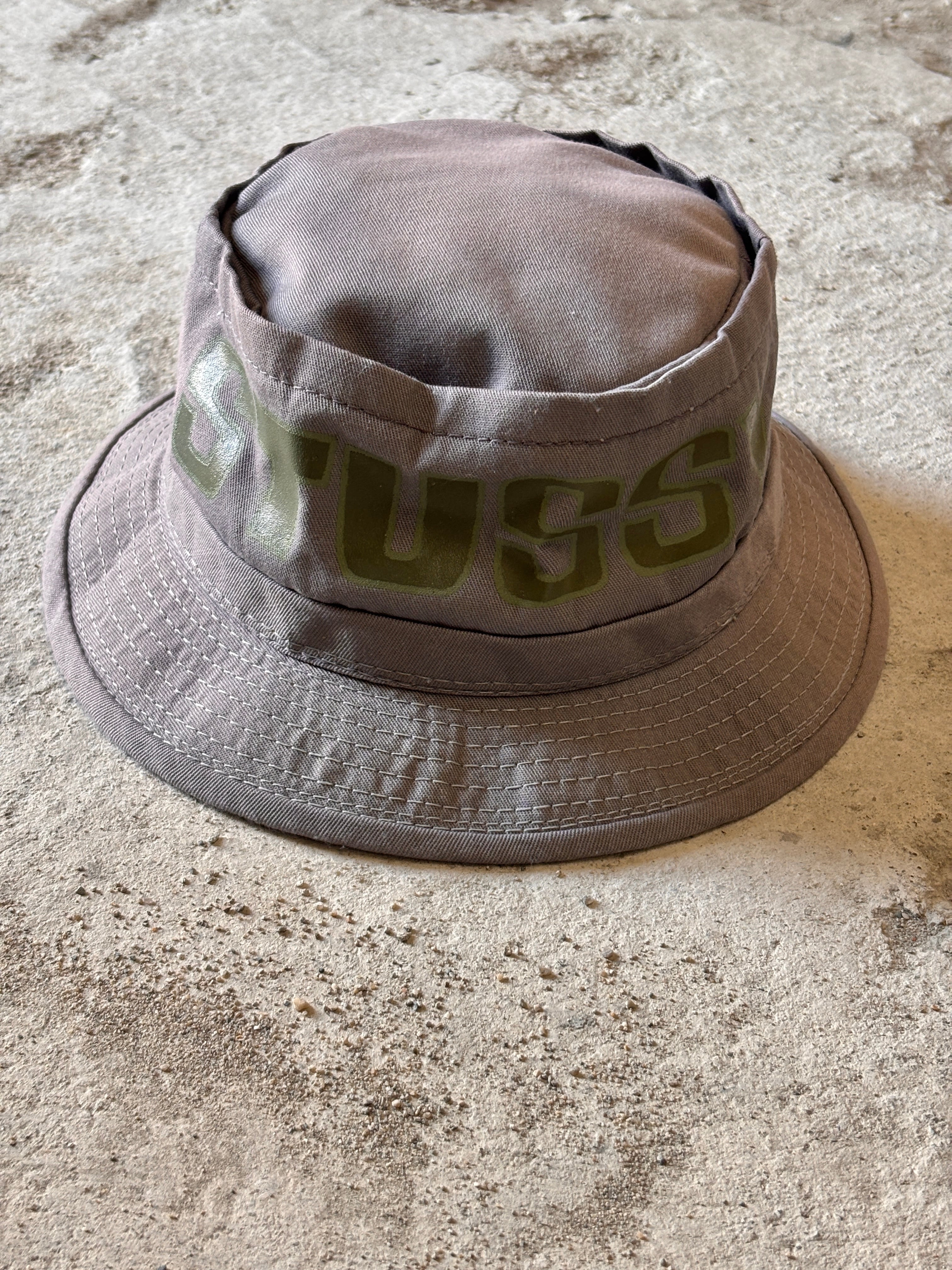 90s stussy コーデュロイ ポークパイハット 刺繍 old 90s stussy