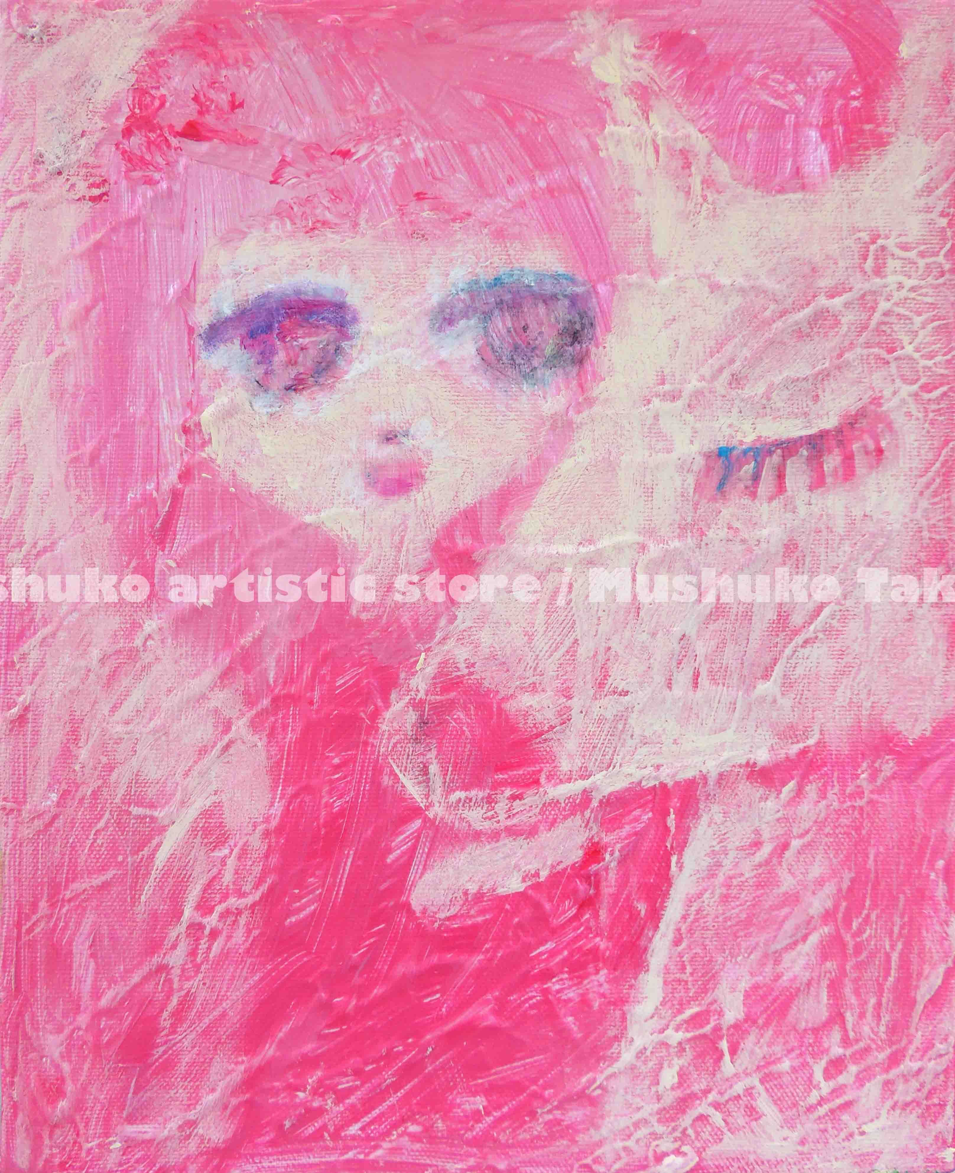 MUSHUKO 高部むしゅこ　アクリル画4点セット MUSHUKO BASE 絵・アート