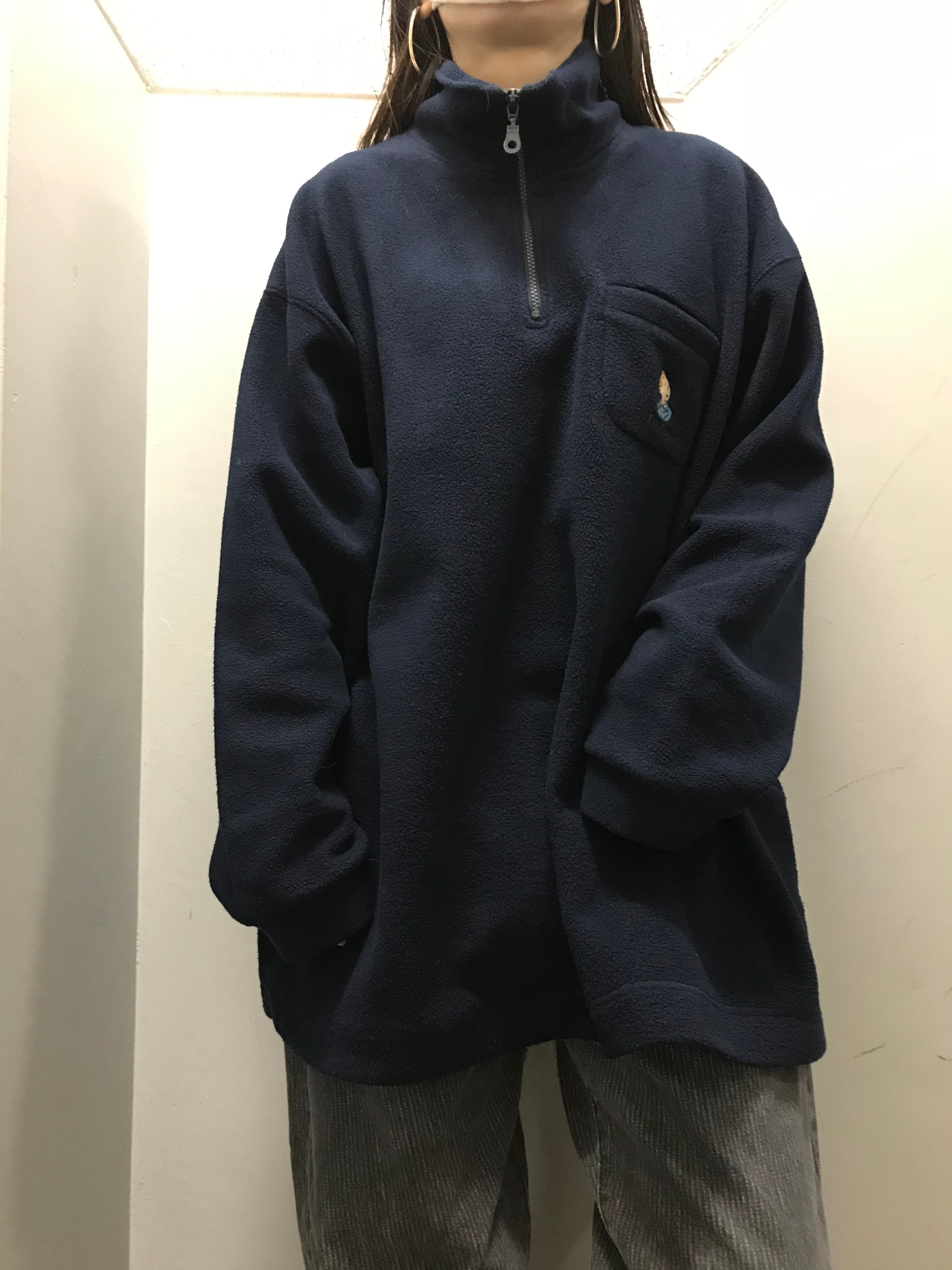 90's タンタンの冒険 ハーフジップフリース | 古着屋 Boogie 90's タンタンの冒険 ハーフジップフリース | 古着屋 Boogie