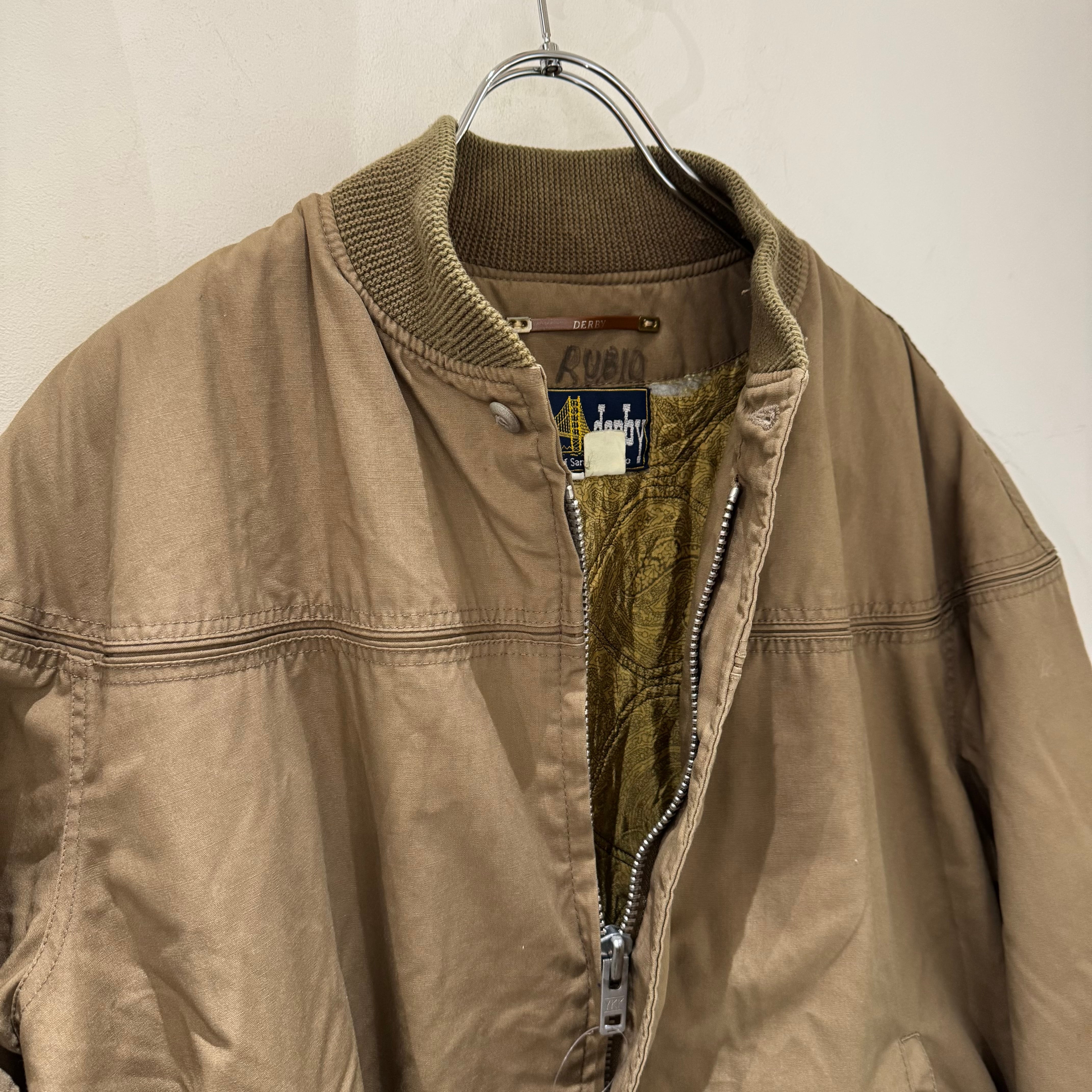 berberjin別注 / Derby of San Francisco S 90's Derby of San Francisco ダービージャケット ネイビー 表記(M