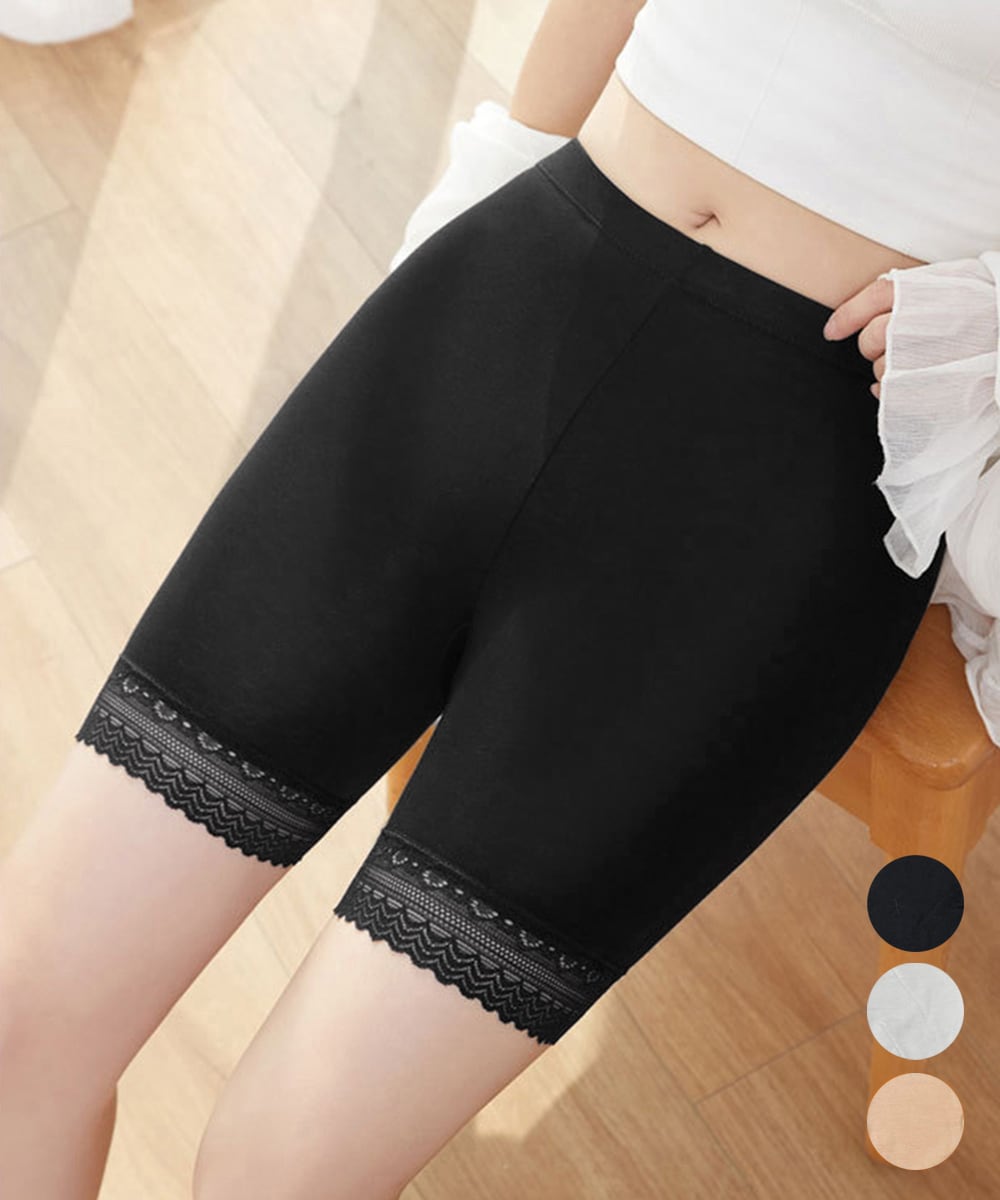 ペチコート3枚セット 裾レースペチパンツ 90HS-001