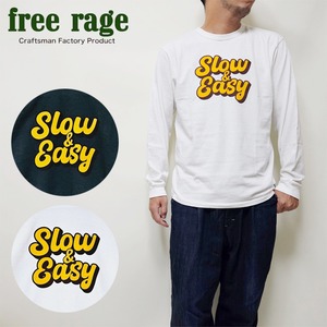 freerage Tシャツ ロンT メンズ フリーレイジ 日本製 リサイクルコットン プリントTシャツ 長袖【送料無料】