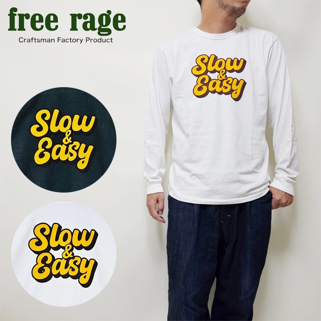freerage Tシャツ ロンT メンズ フリーレイジ 日本製 リサイクルコットン プリントTシャツ 長袖【送料無料】