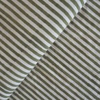 ブロックプリント生地【50cm単位】インド綿  ストライプ柄 カーキ×生成り #53710-GR1