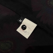 80s 90s KATHARINE HAMNETT キャサリンハムネット 花柄 半袖 レーヨン シャツ M /黒タグ/ブラック×レッド/ジーシーオー代理