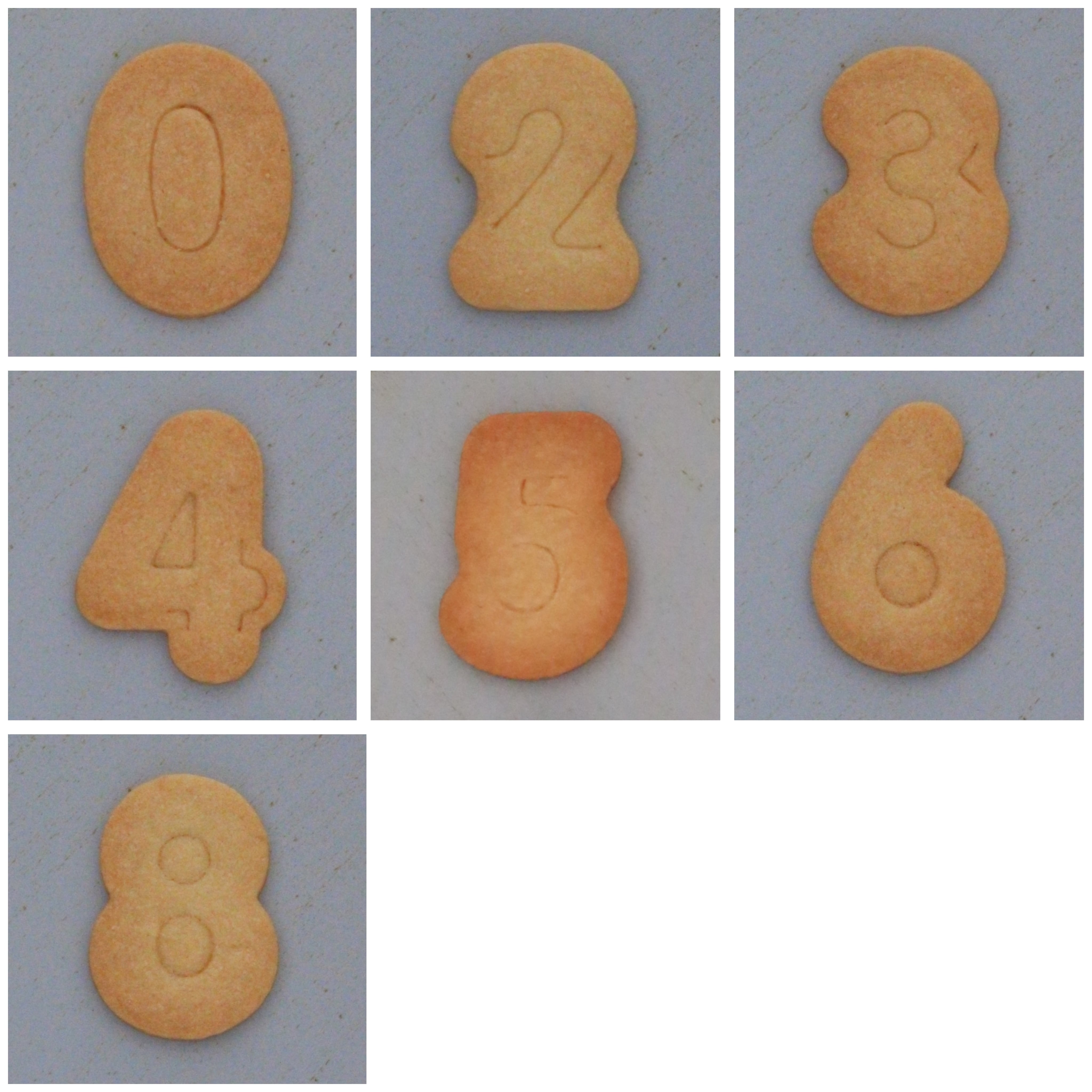 クッキー型用画像 数字のクッキー型/アイシング用ガイドスタンプセット | トロワフレール