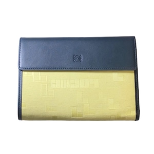 LOEWE canvas × leather wallet