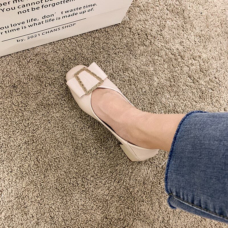 シングルサマーレッドラインストーンヒール 靴 シューズ ハイヒール 夏物 スクウェア フェイクシューズ53418598895