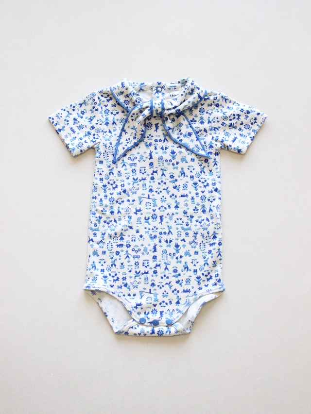 Misha & Puff  Short Sleeve Scout Onesie  Marzipan Country Walk