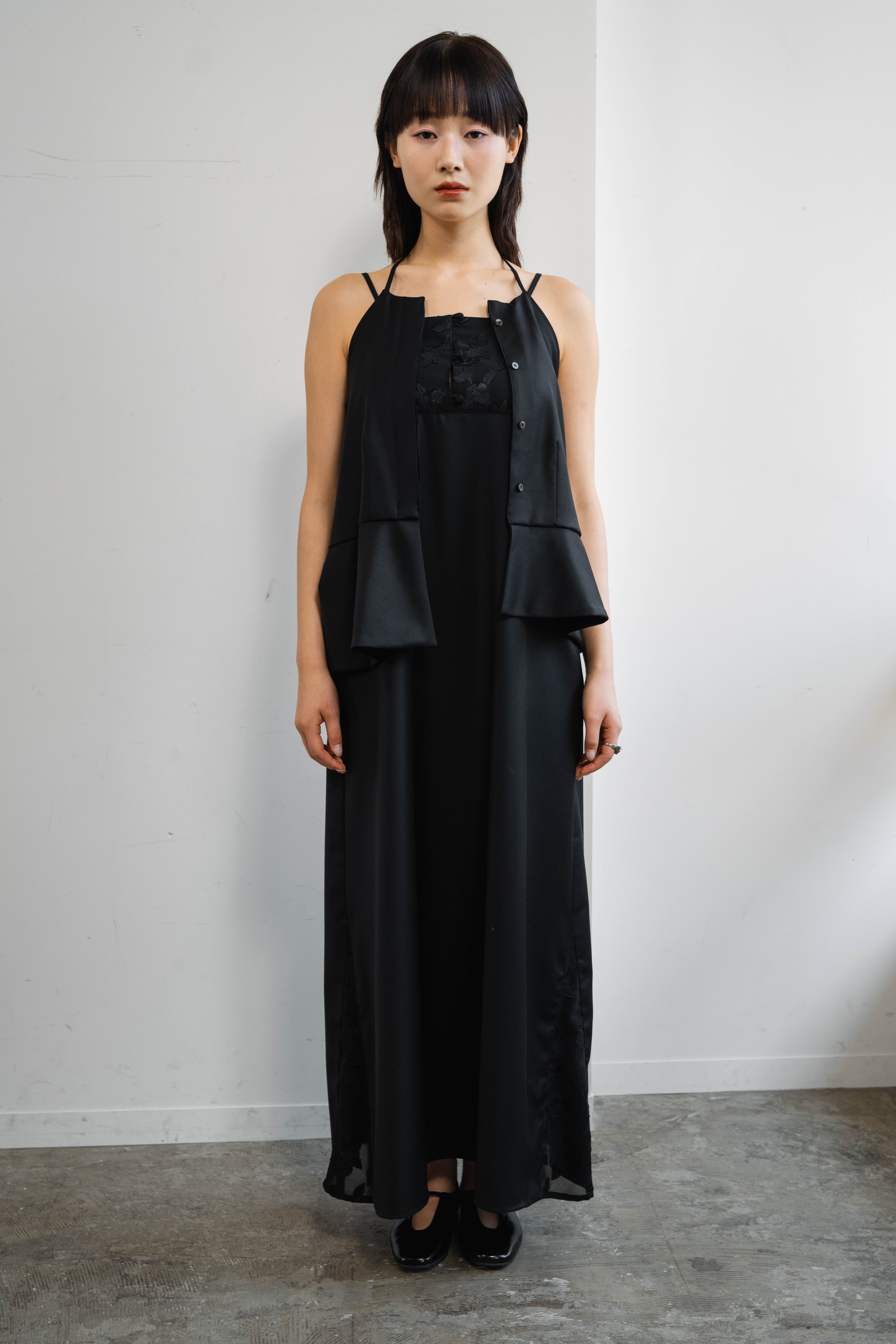GANNI ブラックペプラムキャミソール ペプラムキャミソール（83032409A） | Rose Tiara (Women