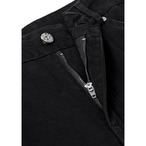 Zip Detail Wide Leg Baggy Pants ◇2color H0883